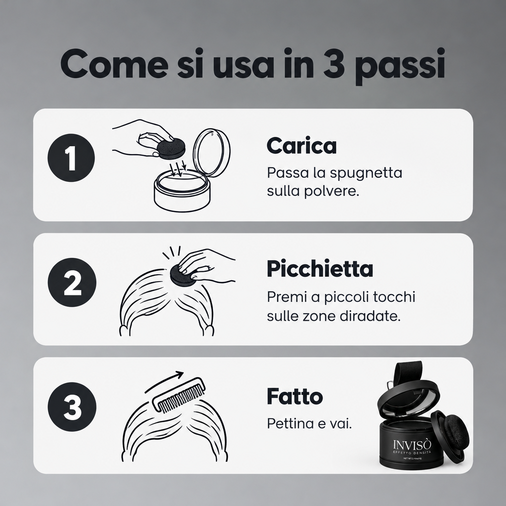 Invisò™ Capelli Più Pieni in 10 Secondi